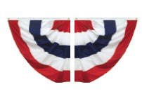 Nylon Pleated Half Fans