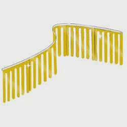 Gold Finger String Pennant - Gold Metallic
