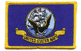 Navy Iron on Patch