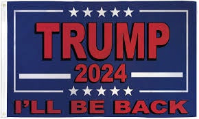 Trump 2024 I'll Be Back Blue