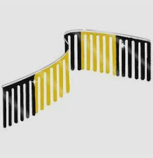 Black and Yellow Streamer Pennant 60'