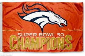 3x5' Bronco Super Bowl 50 Champions
