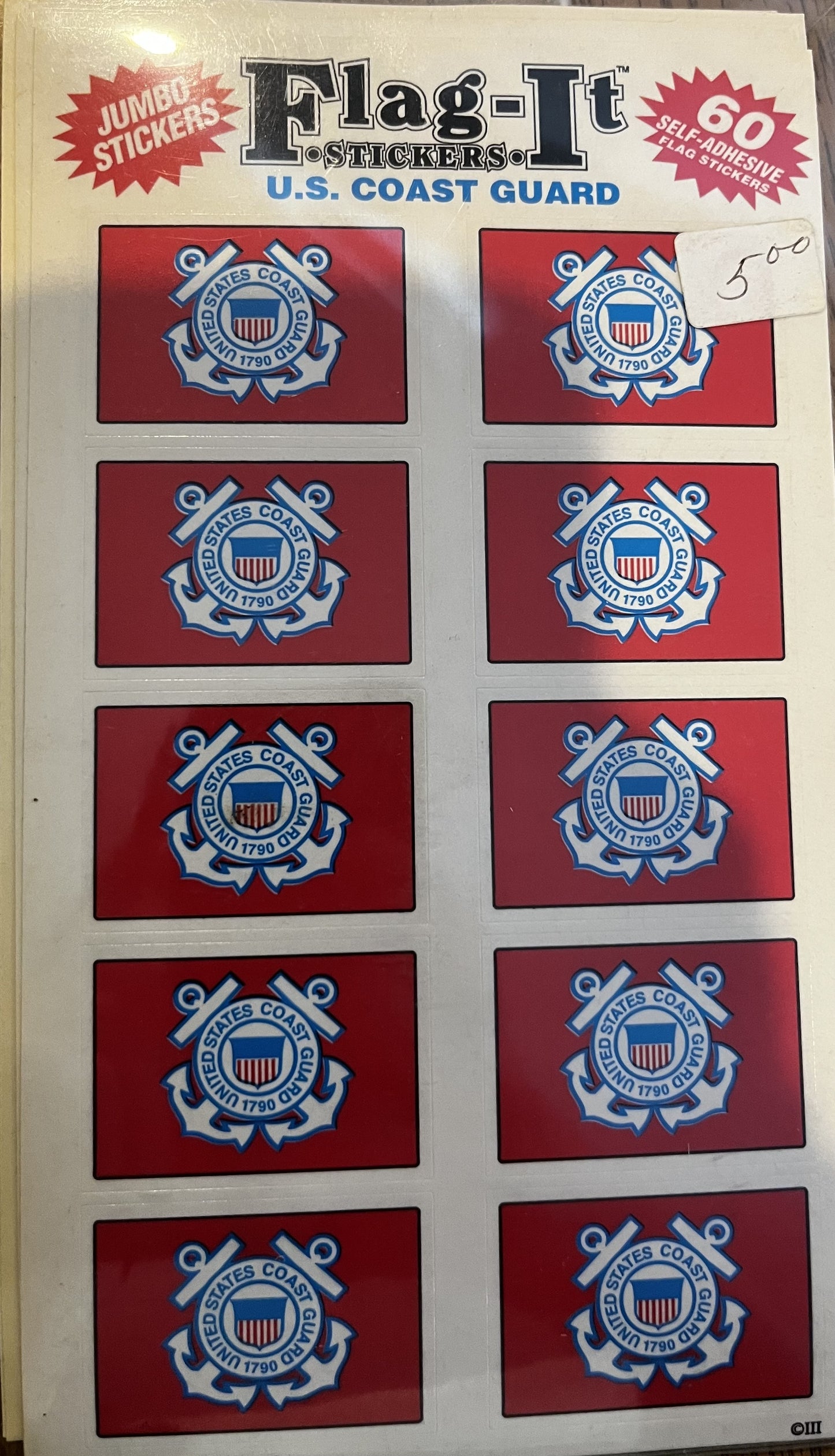 Coast Guard 60 Count Sticker