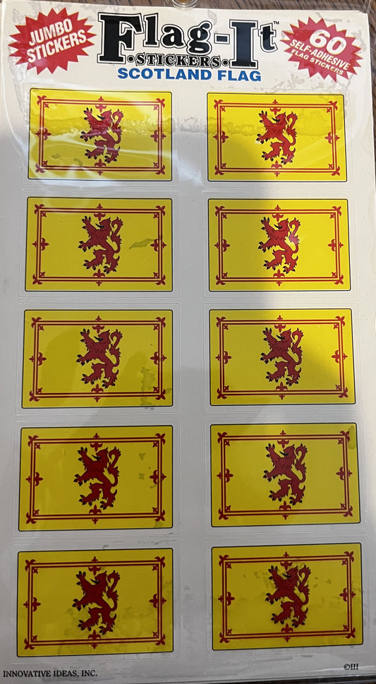 Scotland with Lion 60 Count Stickers