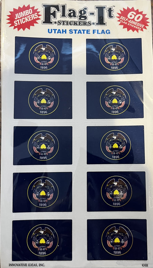 Utah 60 Count Stickers