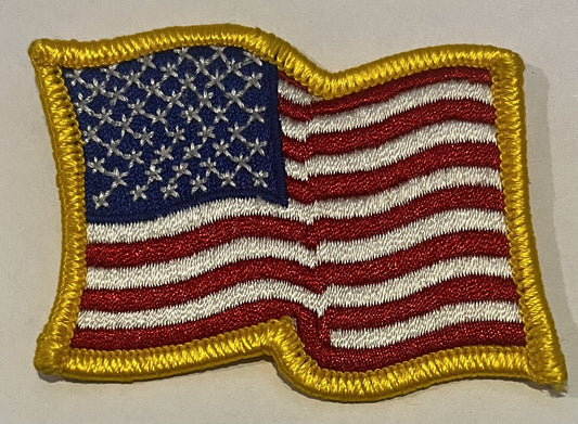 Waving United States Flag Patch