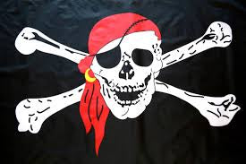 Jolly Roger with Red Bandana