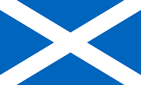 Scotland with Cross Sticker
