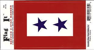 Service 2-Star Banner Sticker