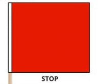 Racing "Stop" Flag