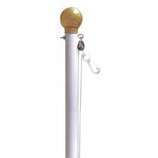 White Titan Flagpole Sets
